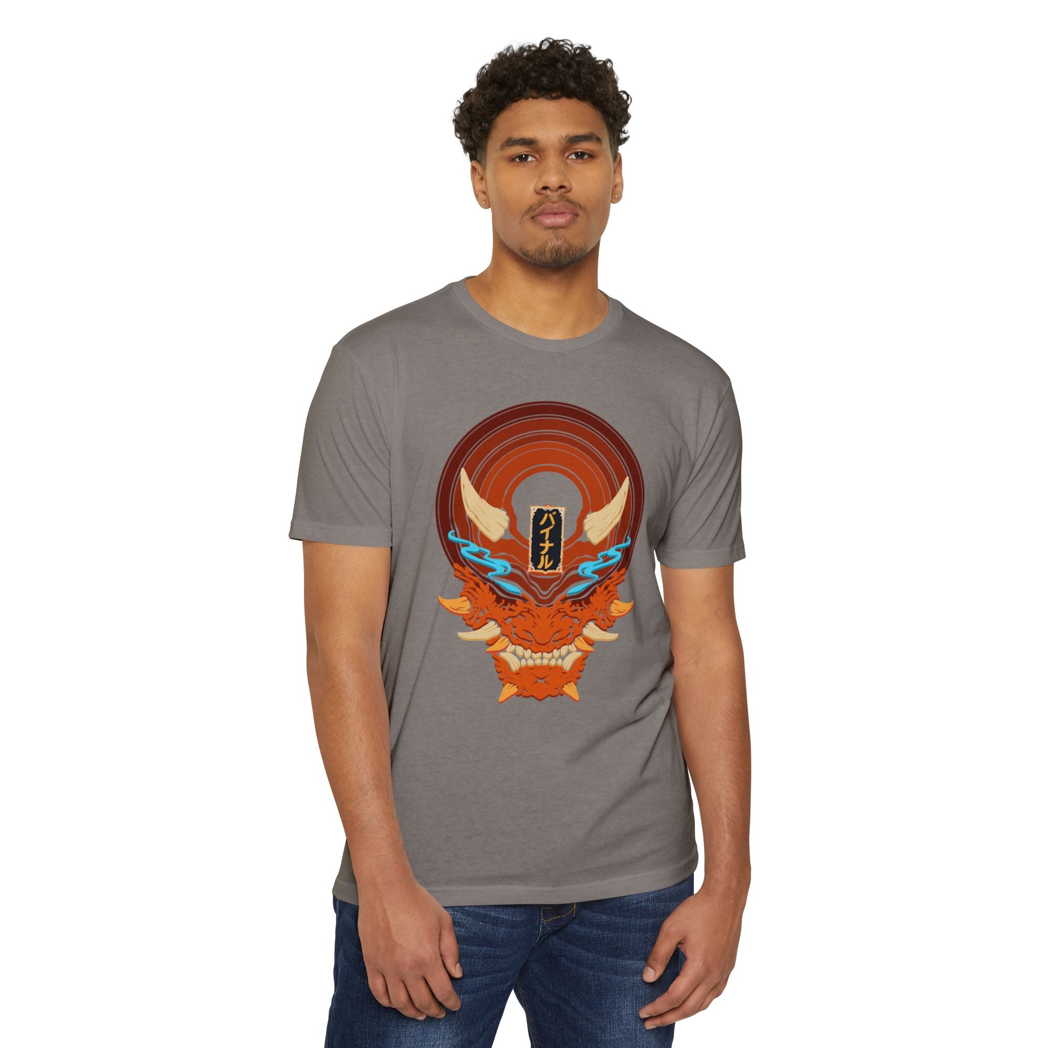 Vinyl Record Oni Mask T-Shirt