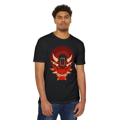 Vinyl Record Oni Mask T-Shirt