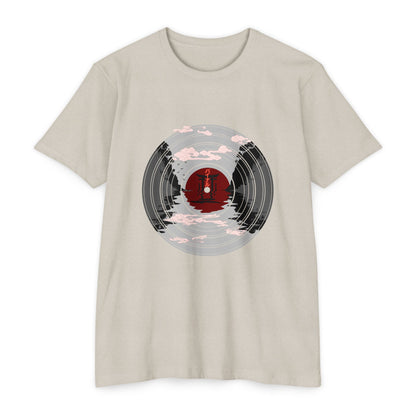 Japanese Pagoda Vinyl Record T-shirt