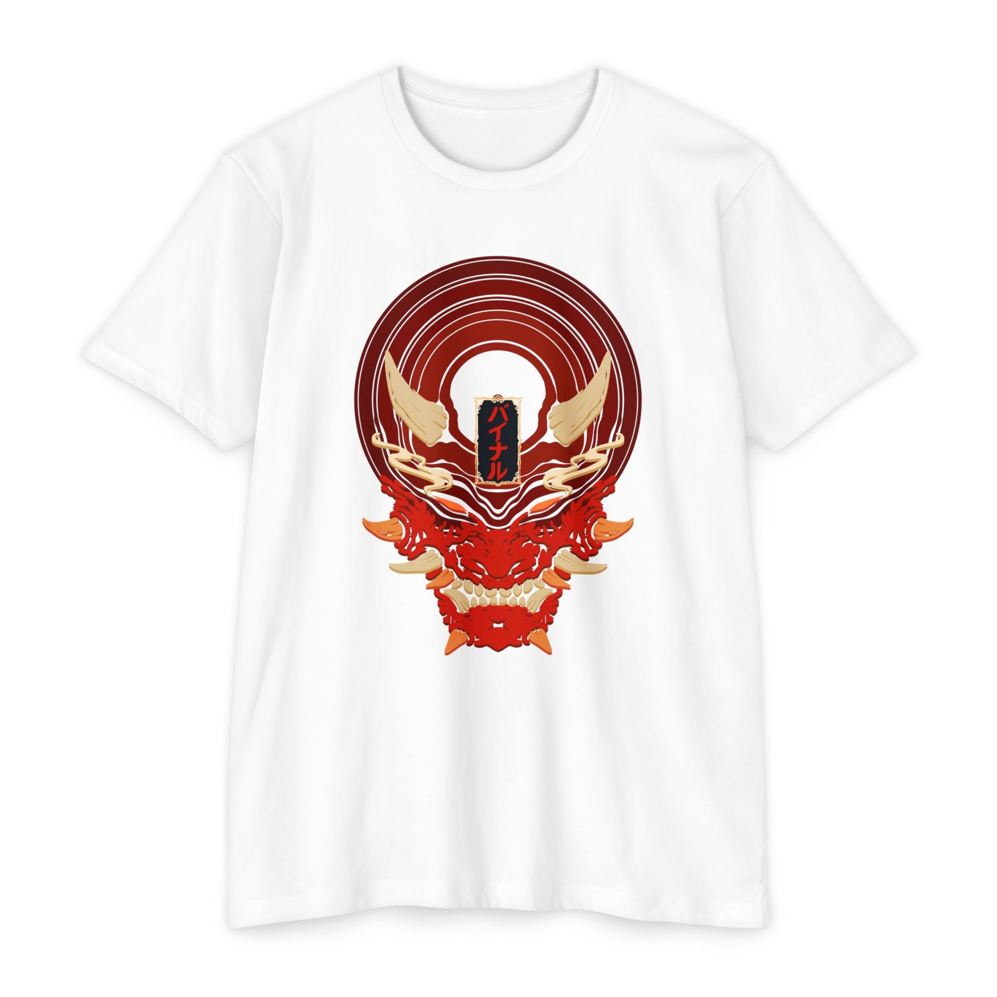 Vinyl Record Oni Mask T-Shirt