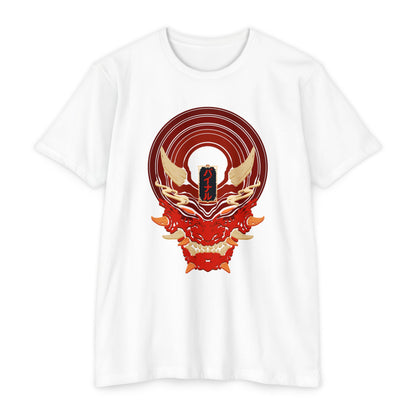 Vinyl Record Oni Mask T-Shirt