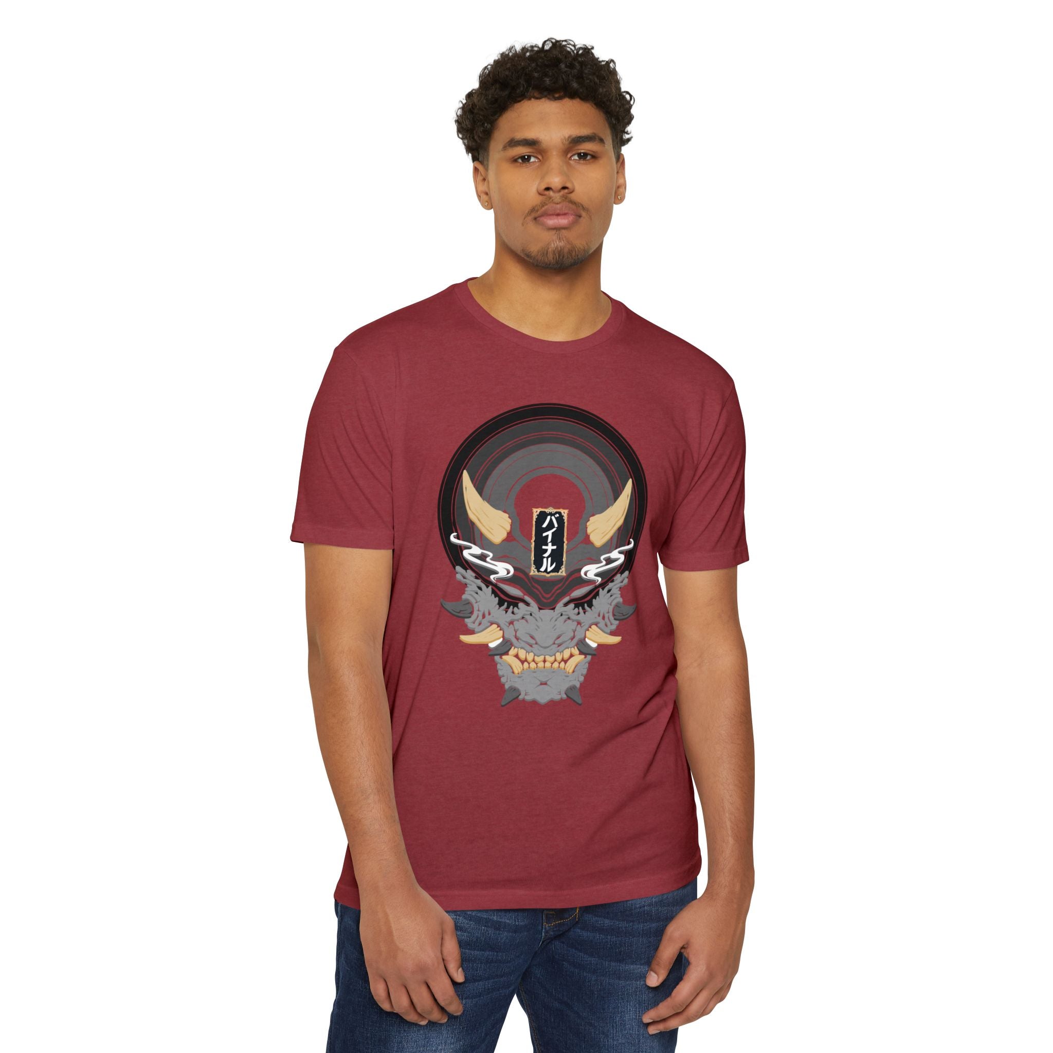 Vinyl Record Oni Mask T-Shirt