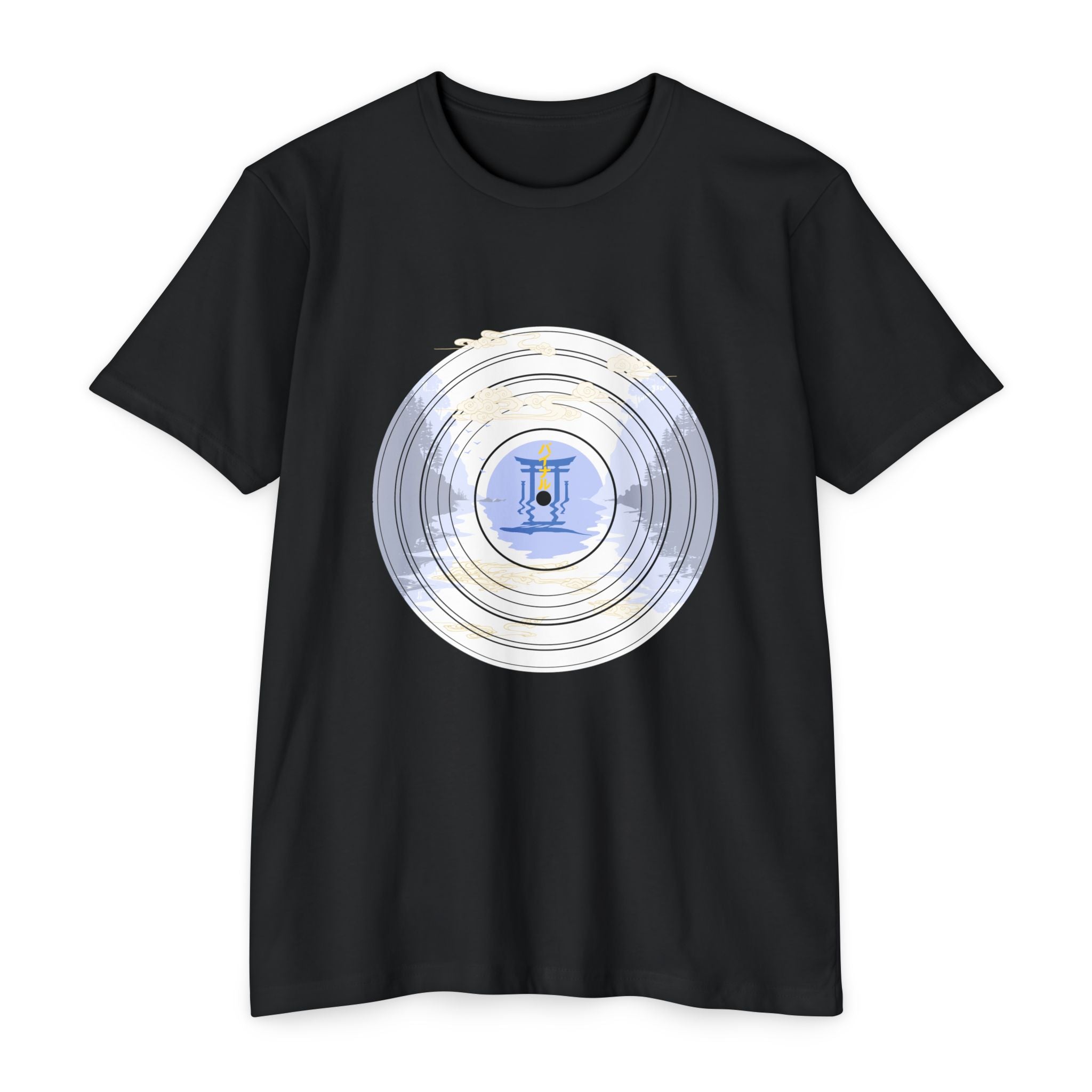 Japanese Pagoda Vinyl Record T-shirt