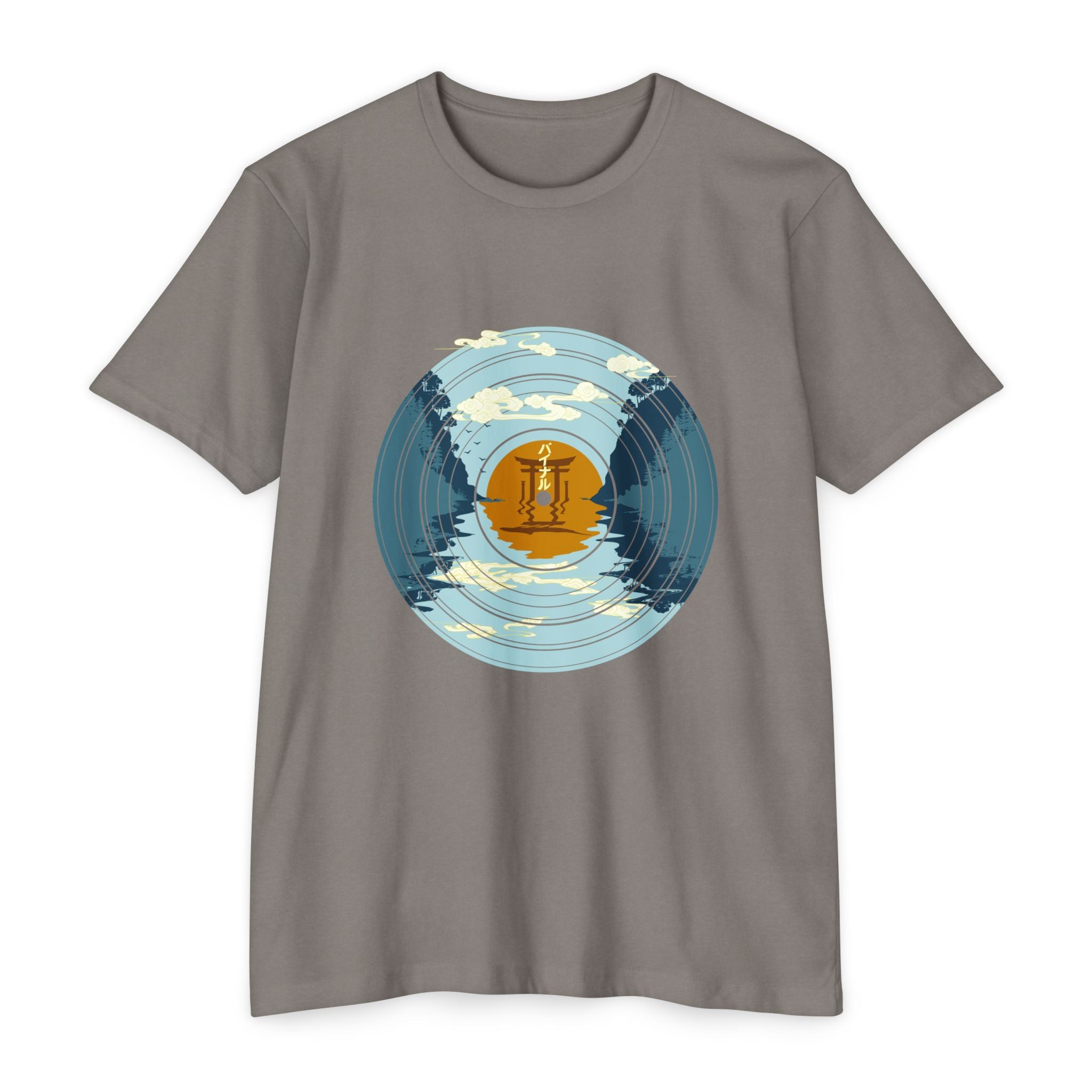 Japanese Pagoda Vinyl Record T-shirt