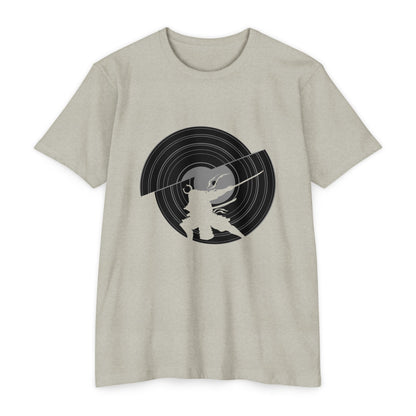 Samurai Slash Vinyl Record T-shirt