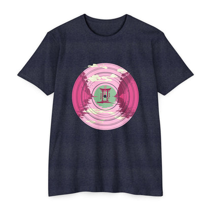 Japanese Pagoda Vinyl Record T-shirt