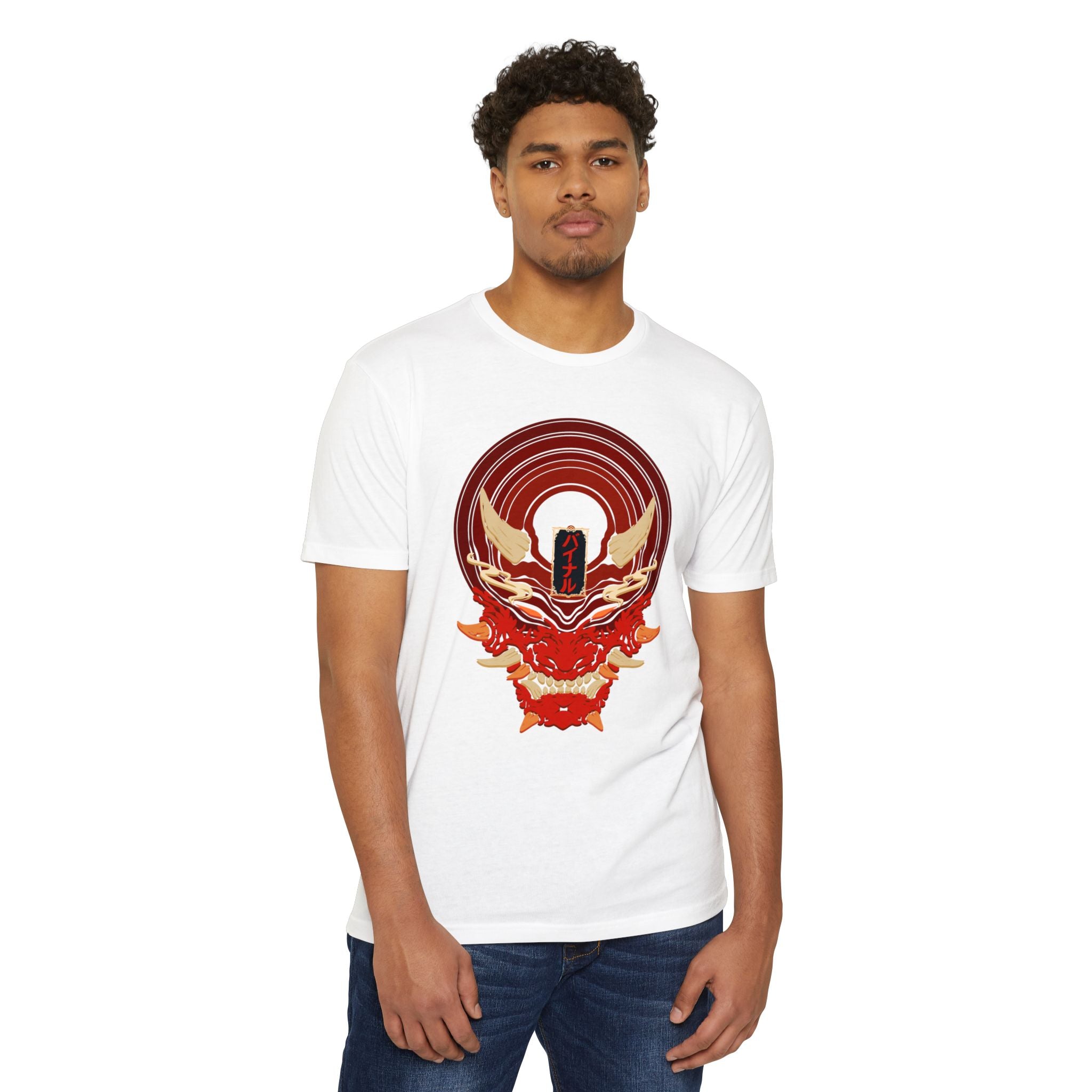 Vinyl Record Oni Mask T-Shirt