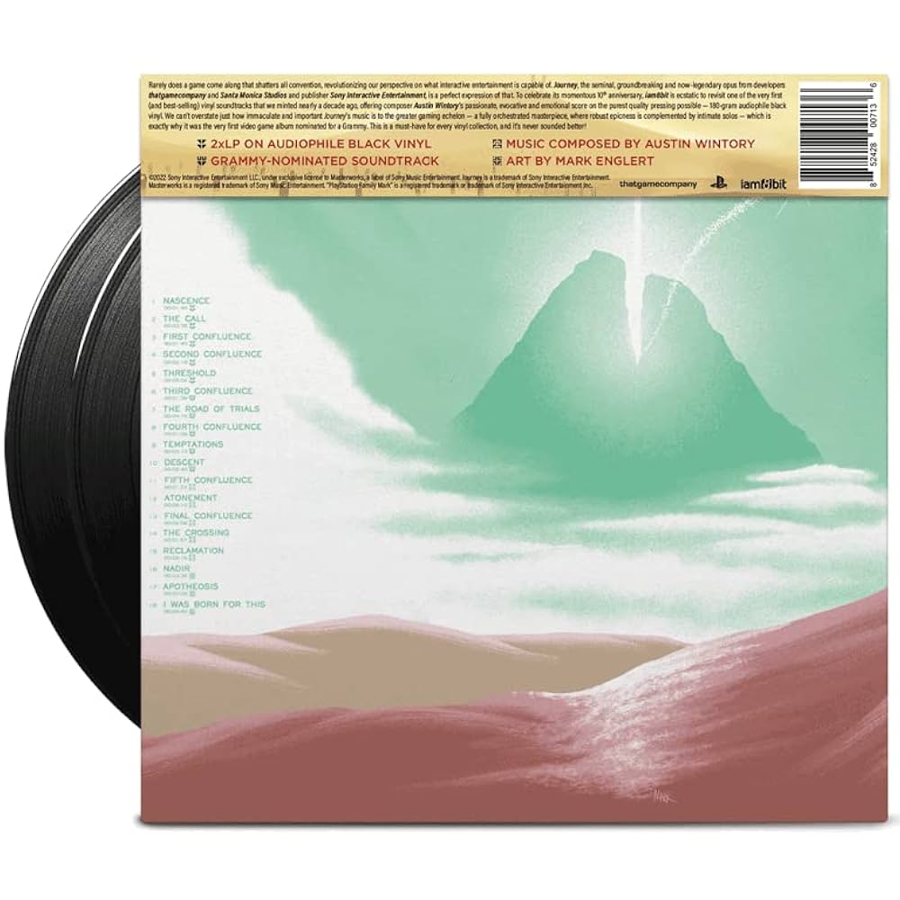 Journey Rear Record Sleeve and Vinyl Records