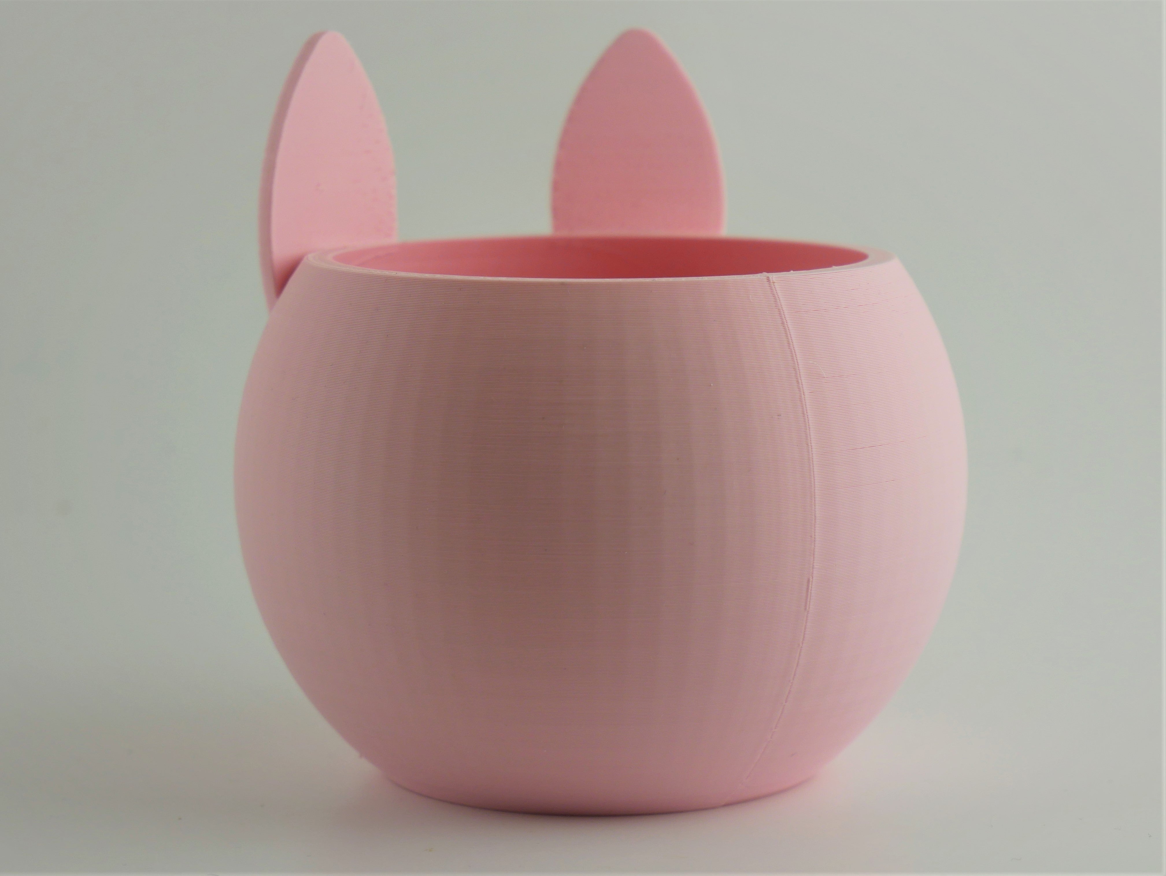 Round Cat Planter - 3D Printed