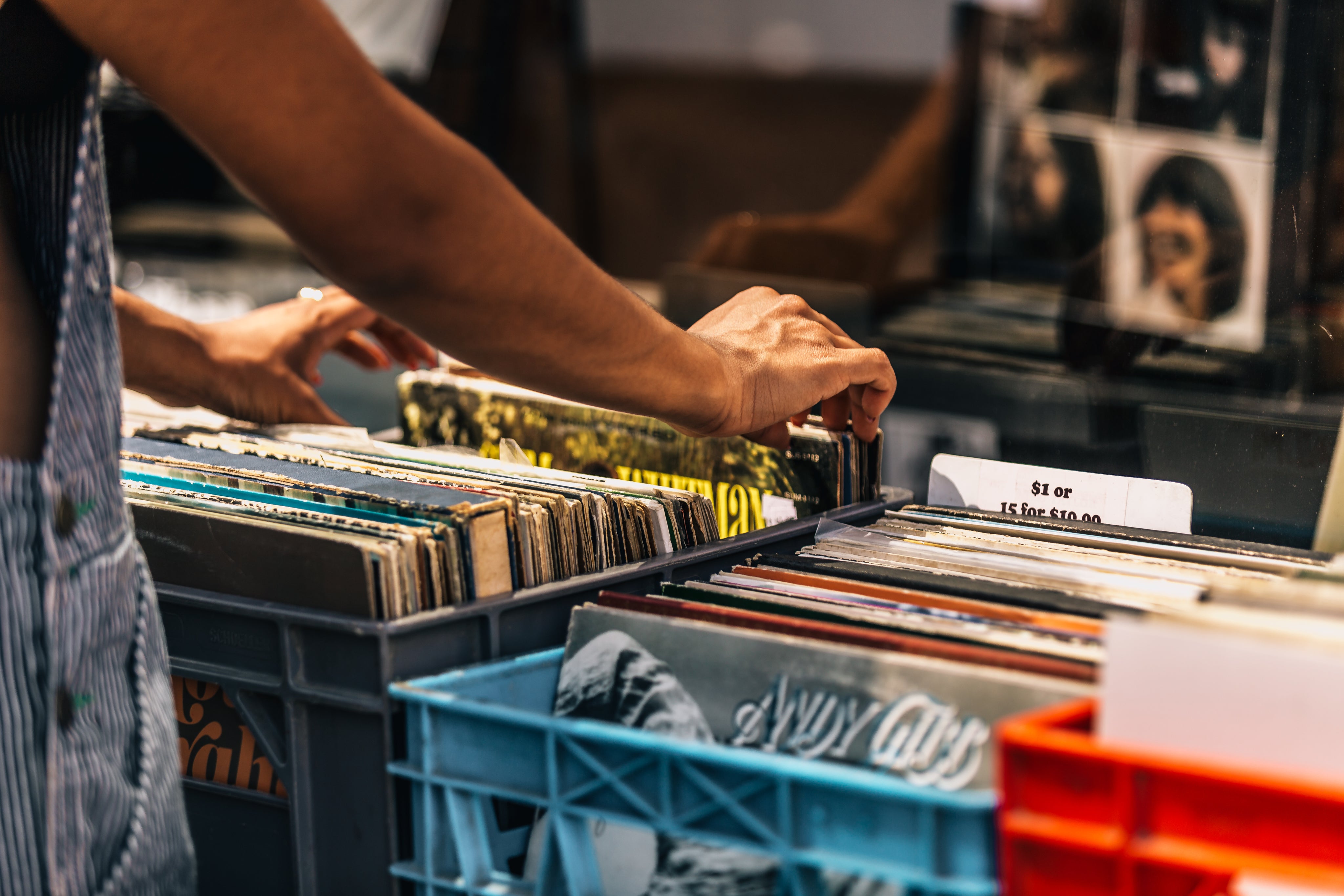 Looking Through Record Crates